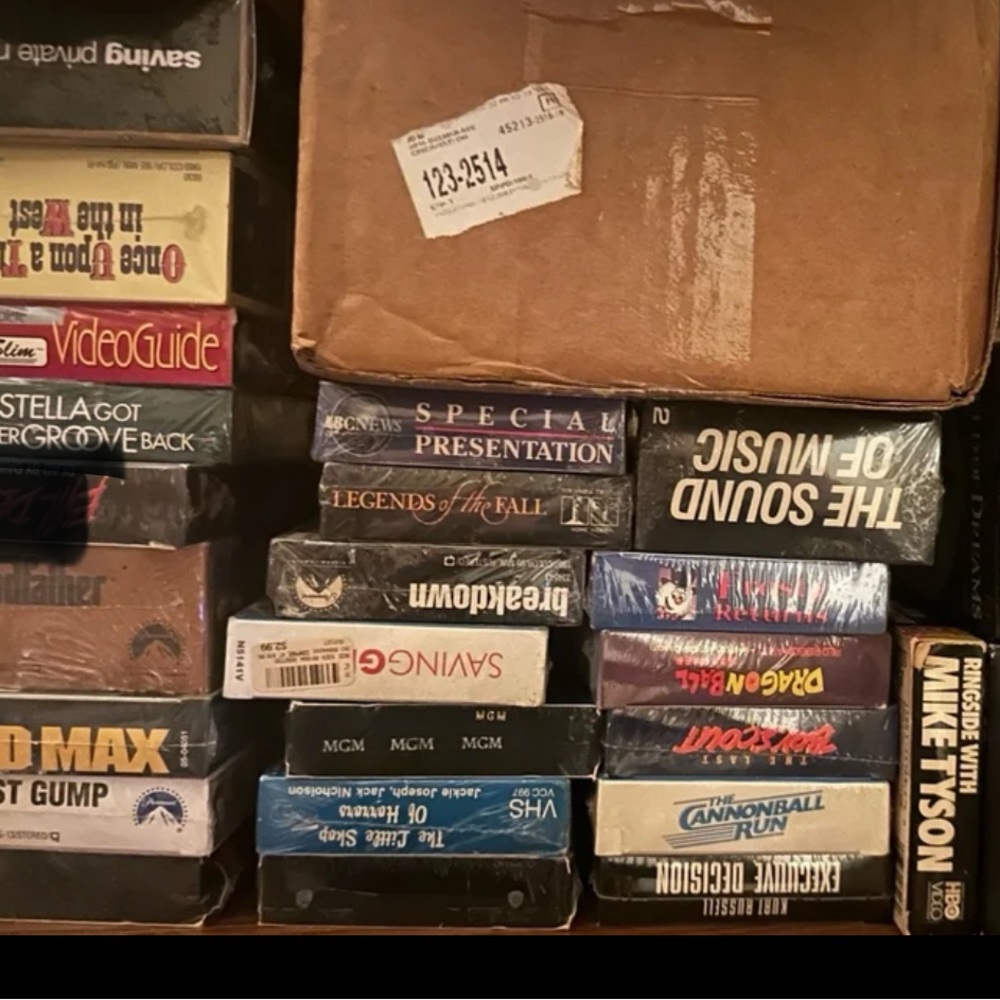 VHS Factory Sealed Large Movie Collection Vintage Lot